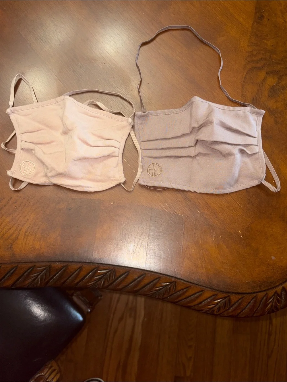 Set of 2 Mauve/Pale Lavender Reusable Face Masks